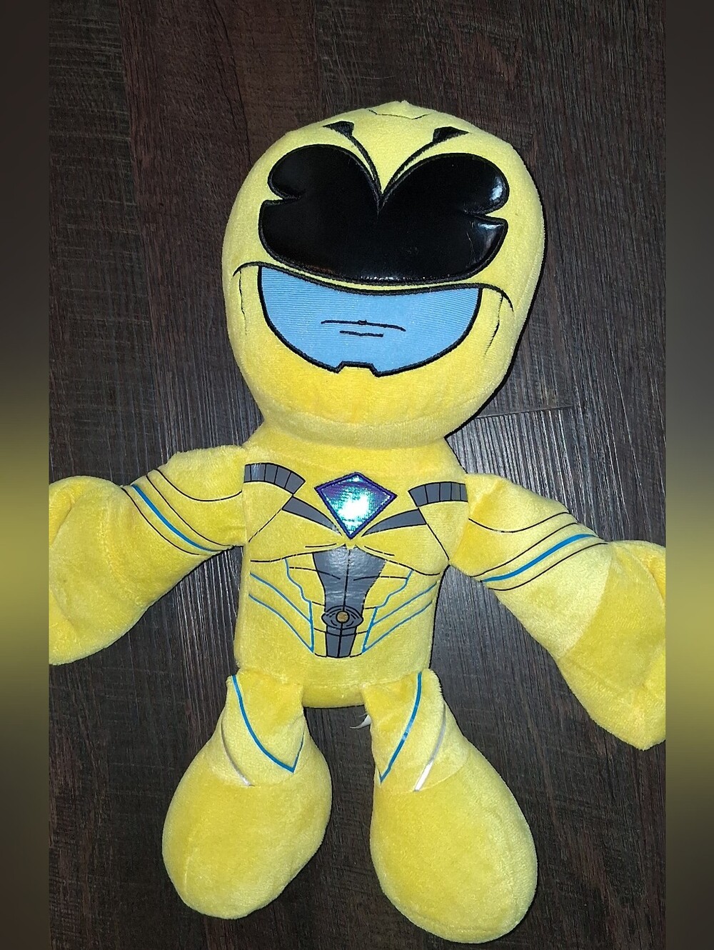 Yellow Power Hero Plush Toy - Kids Plush Action Figure
